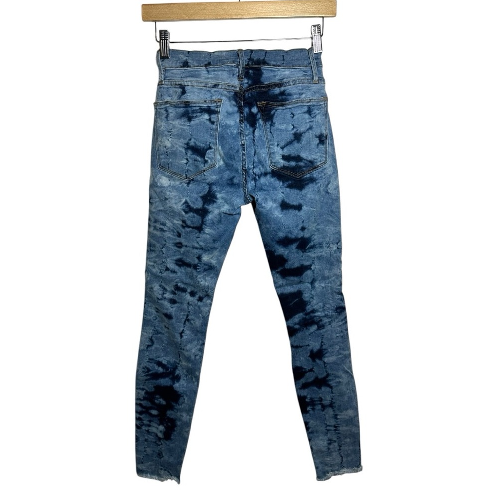 FRAME Le High Skinny Tie Dye Jeans in Gaze Size 27 - Picture 2 of 4